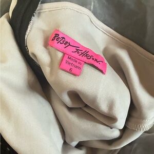 Black and cream lace dress by Betsey Johnson